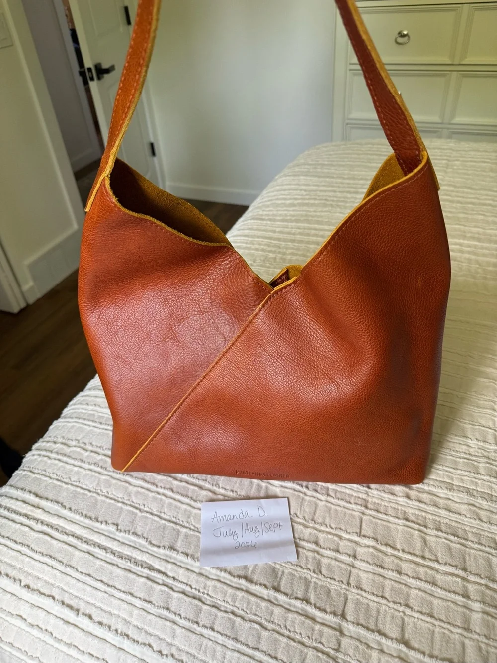 NWOT Portland Leather Goods Oversized Naomi in Sienna - Picture 1 of 7